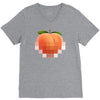 peach t V-Neck Tee