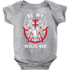 be my beelze bud Baby Bodysuit