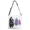 Black Bear Metal Artistshot Adjustable Strap Totes