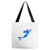mermaid mom pocket Tote Bags