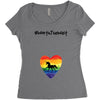 Worth The Wait Women's Triblend Scoop T-shirt