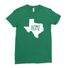 home texas outline Ladies Fitted T-Shirt