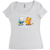 finn the cat &amp; jake the cat Women's Triblend Scoop T-shirt