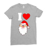 i love santa noel Ladies Fitted T-Shirt