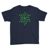 snowflake geek usb green Youth Tee