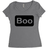 boo, Women's Triblend Scoop T-shirt