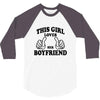 This Girl Loves Her Boyfriend 3/4 Sleeve Shirt