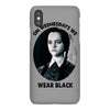 on wednesdays we wear black iPhoneX Case