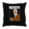 your mom freud Throw Pillow