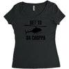 get to da choppa Women's Triblend Scoop T-shirt