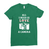 All i Need is Love A Camera Ladies Fitted T-Shirt