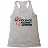 no violence against women's Racerback Tank