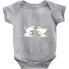 chicken fight Baby Onesie