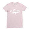 get to the point Ladies Fitted T-Shirt