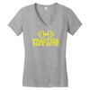 safe sex train gym workout funny gift Women's V-Neck T-Shirt