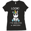 look i've created a unicorn Ladies Fitted T-Shirt
