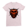 evil face Ladies Fitted T-Shirt