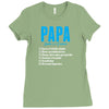 Papa Noun Definition Ladies Fitted T-Shirt