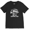 crappie fish V-Neck Tee