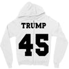 Trump 45 jersey number Zipper Hoodie