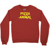 pizza animal funny diet gym gift new Crewneck Sweatshirt