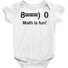math is fun Baby Onesie