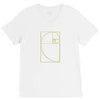 golden spiral V-Neck Tee