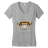 only loves her bed and her (your texs hear) Women's V-Neck T-Shirt