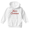 merry christmas red glitter Youth Hoodie