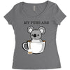 my puns are Women's Triblend Scoop T-shirt