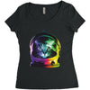 astro cat Women's Triblend Scoop T-shirt