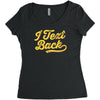 i text back Women's Triblend Scoop T-shirt