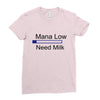 gaming mana low need milk Ladies Fitted T-Shirt