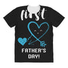 Our First Father's Day! Baby Boy All Over Women's T-shirt