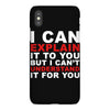 i can explain it to you but i can't understand it for you iPhoneX Case