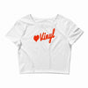 love vinyl Crop Top