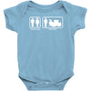 drums   problem solved   mens funny Baby Onesie