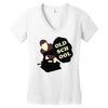 old school dj Women's V-Neck T-Shirt