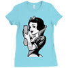 snow white Ladies Fitted T-Shirt