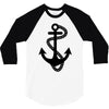 anchor sailor t shirt fashion cross top tee nautical tshirt retro tatt 3/4 Sleeve Shirt