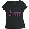 butts Women's Triblend Scoop T-shirt