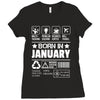 Born In January Ladies Fitted T-Shirt