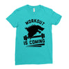 round neck half sleeves Ladies Fitted T-Shirt