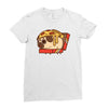 pizza pug Ladies Fitted T-Shirt