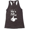 he's mine she's mine Racerback Tank