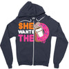 She Wants The D Dunkin Donuts Zipper Hoodie