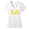 may the f= m.a be with you Women's V-Neck T-Shirt