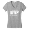 beer drinkers beer diet balance Women's V-Neck T-Shirt