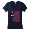 breast cancer Women's V-Neck T-Shirt