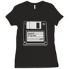 retro floppy Ladies Fitted T-Shirt